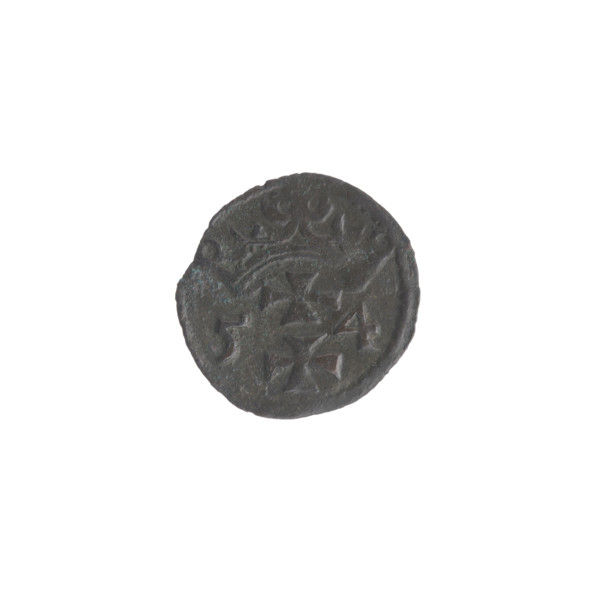 Gdansk denarius, Sigismund II Augustus (King of Poland; 1544–1572); emblems of the Jagiellon