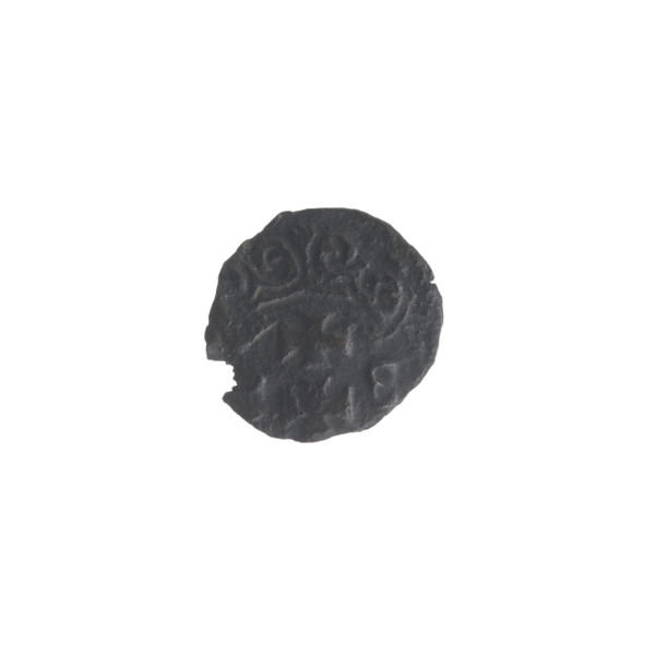 Gdansk denarius, Sigismund II Augustus (King of Poland; 1544–1572). Silver coin featuring emblems