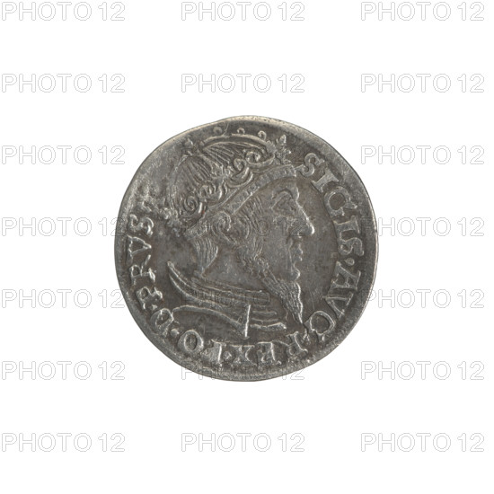 Gdansk trojak, Sigismund II Augustus (King of Poland; 1544–1572), Jagiellonian dynasty; obverse: