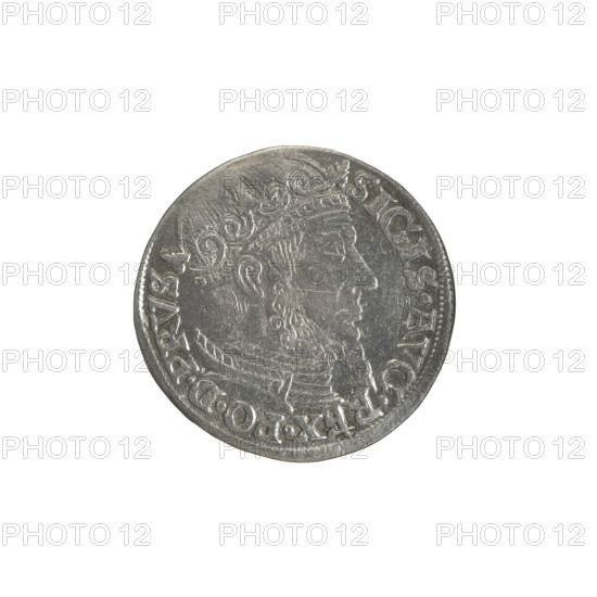 Obv.: Crowned male bust in profile turned right, in the rim a divided inscription at the top: SIGIS