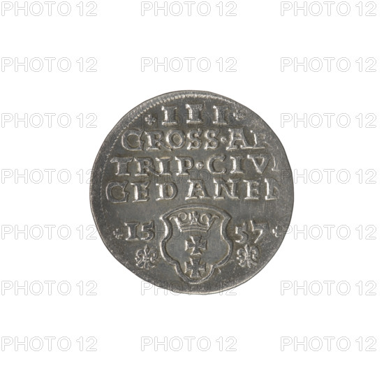 Obv.: Crowned male bust in profile turned right; rim inscription: SIGIS.AVG.REX.PO.D.PRVS. Rev.: