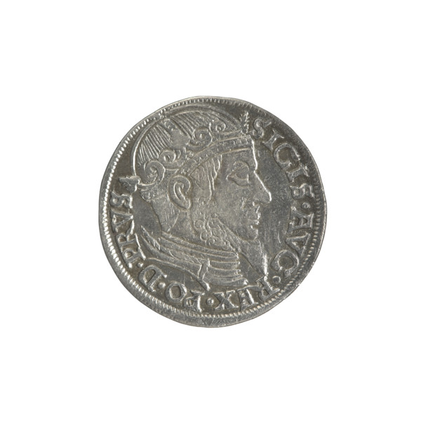 Gdansk trojak, Sigismund II Augustus (King of Poland; 1544–1572), Jagiellonians (dynasty). Obverse:
