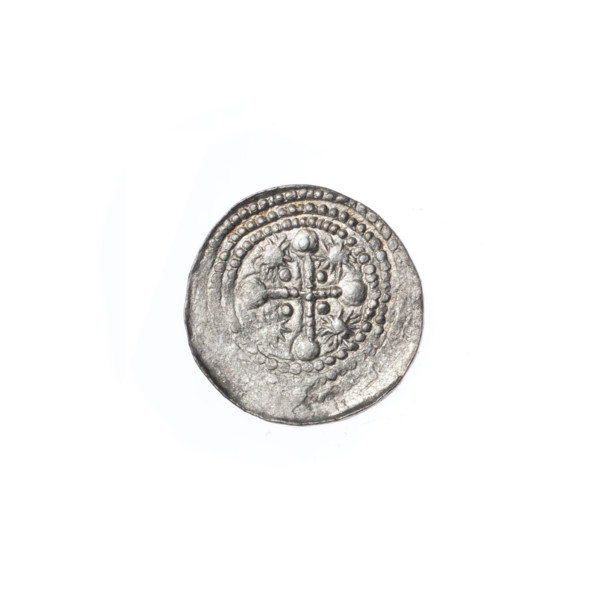Denarius, Boleslaw III Krzywousty (prince of Poland; ca. 1107–1138). Obverse: in a beaded border, a