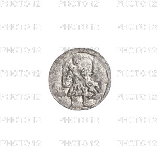 denarius, Boleslaw III Krzywousty (prince of Poland; 1107–1138), allegories, spearhead (issue