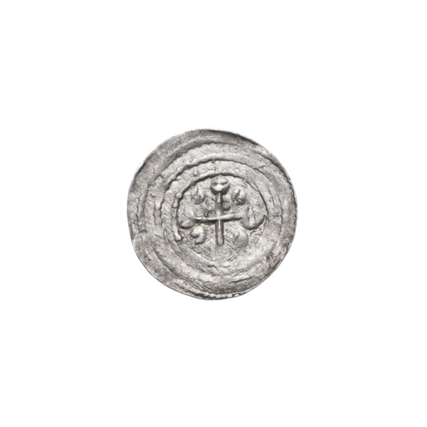 Denarius, Boleslaw III Krzywousty (prince of Poland; 1086–1138). Obverse (in beaded border): a