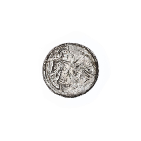 denarius, Boleslaw III Krzywousty (prince of Poland; 1107–1138), allegories, equal-armed cross,