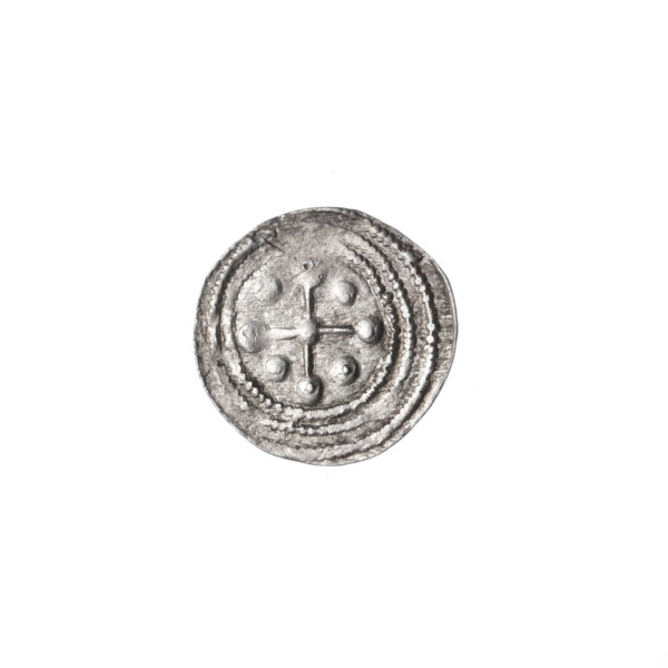 Denarius, Boleslaw III Krzywousty (prince of Poland; 1086–1138). Romanesque-style coin, ca.