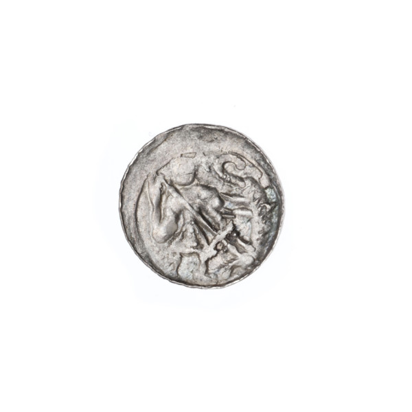 Denarius, Boleslaw III Krzywousty (prince of Poland; 1086/1107–1138). Obv.: in a linear border, a