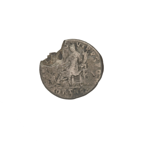 Denarius, Trajan (53–117; Roman emperor 98–117). Obverse: bust of the emperor to right with laurel