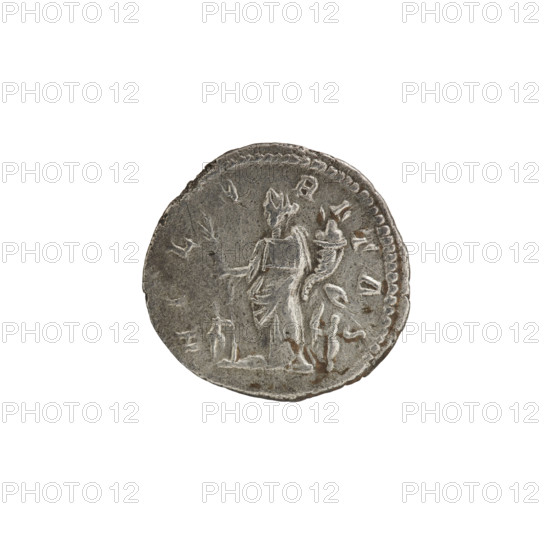 Denarius depicting Julia Domna (ca. 160–217), Roman empress (193–211). Obverse: bust of Julia Domna