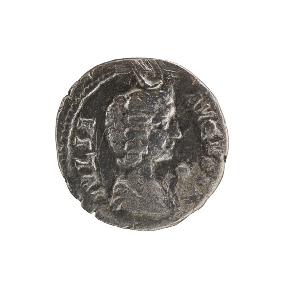 Denarius, Julia Domna (ca. 160–217), Roman empress (193–211); Septimius Severus (Roman emperor;