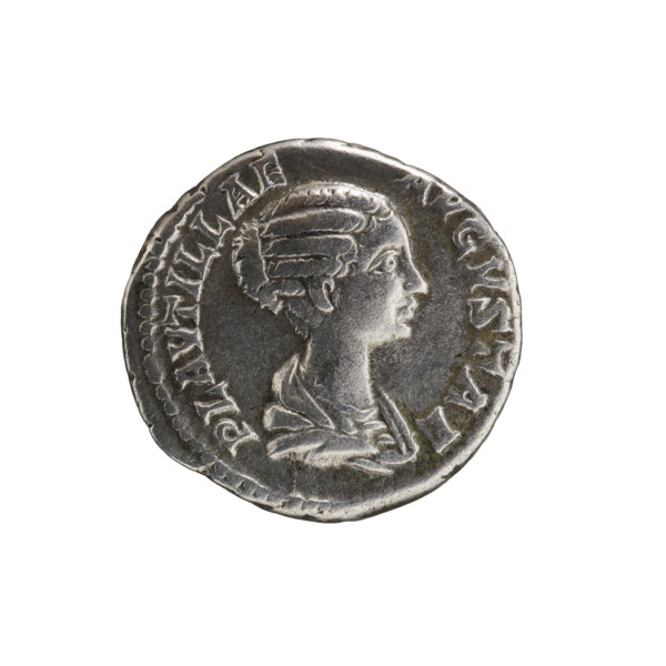 denarius, Plautilla (ca. 185–212; Roman empress 202–205), Caracalla (Roman emperor; 188–217) —
