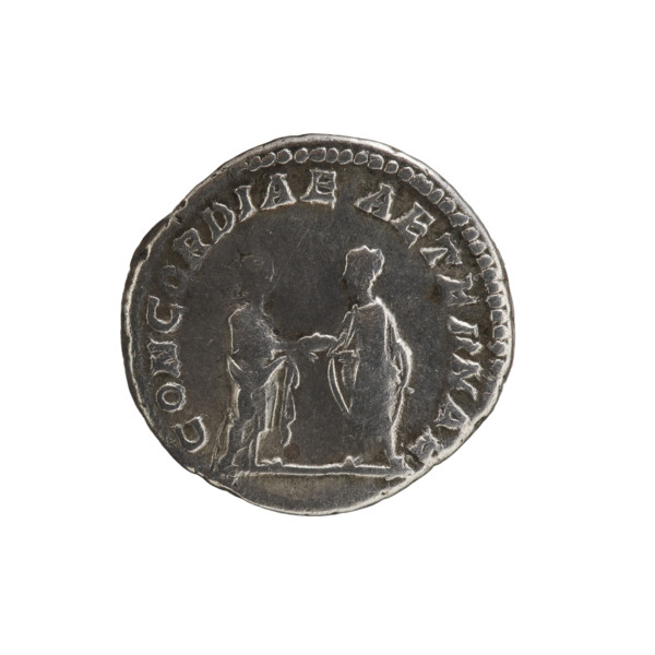 denarius, Plautilla (ca. 185–212; Roman empress 202–205), Caracalla (Roman emperor; 188–217) -