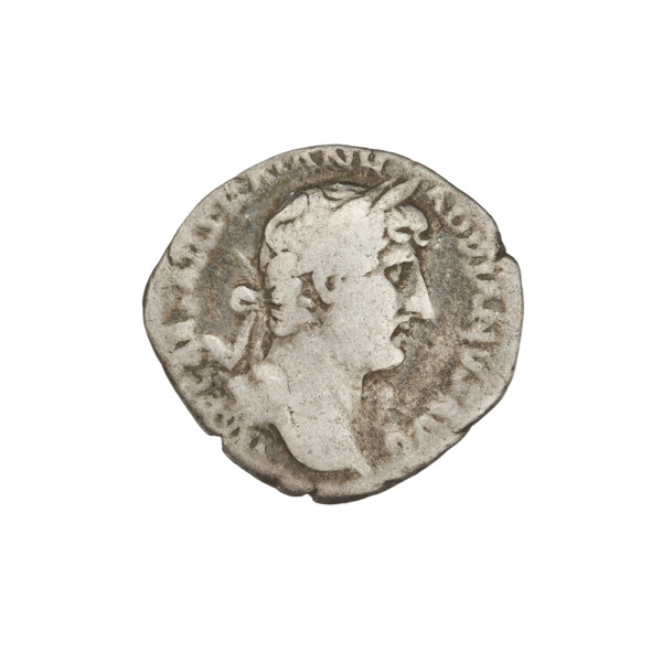 Denarius, Hadrian (76–138; Roman emperor 117–138). Obverse: Bust of Hadrian with laurel wreath