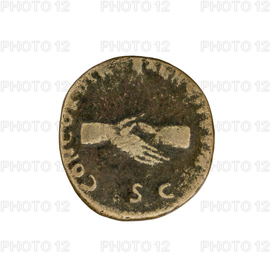 Nerva (Roman Emperor; 96–98). Laureate head of Nerva right. Obv. legend: IMP NER... GPM TR P COS