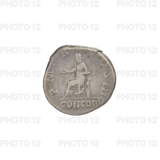 Denarius, Hadrian (76–138; Roman emperor 117–138). Obverse: bust of Hadrian with a laurel wreath