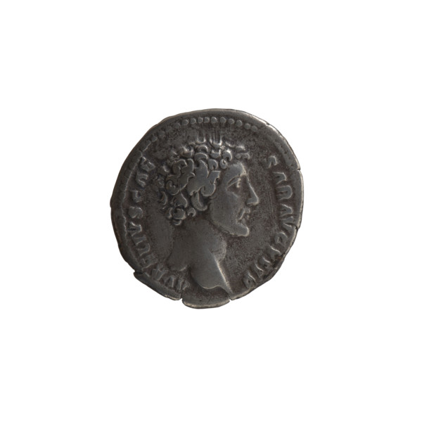 Denarius, ca. 148–149. Obverse: head of young Marcus Aurelius without a cap to the right,