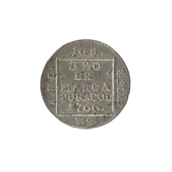 silver Crown groschen; maker: Frederick William (fl. 1765–1767); ruler: Stanislaw August