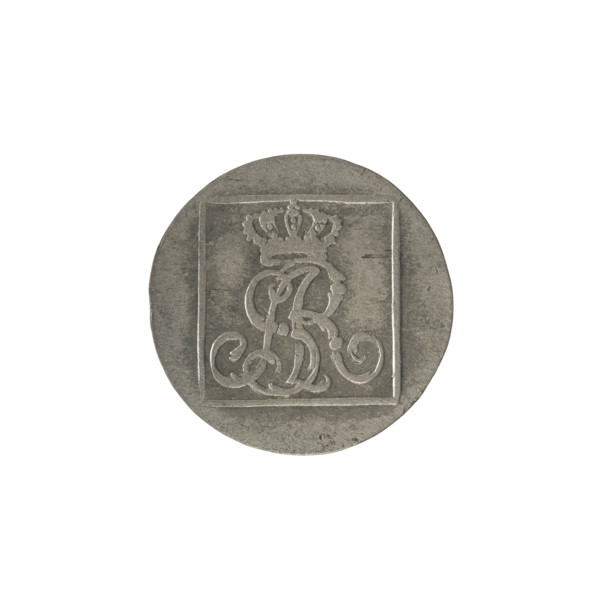 silver crown groschen; maker: Brenn, Efraim (fl. 1774–1792); obverse: in a square frame under a
