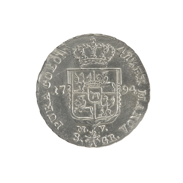 2 gold crown coins, Stanislaw August Poniatowski (King of Poland; 1732–1798). Obv.: Head of