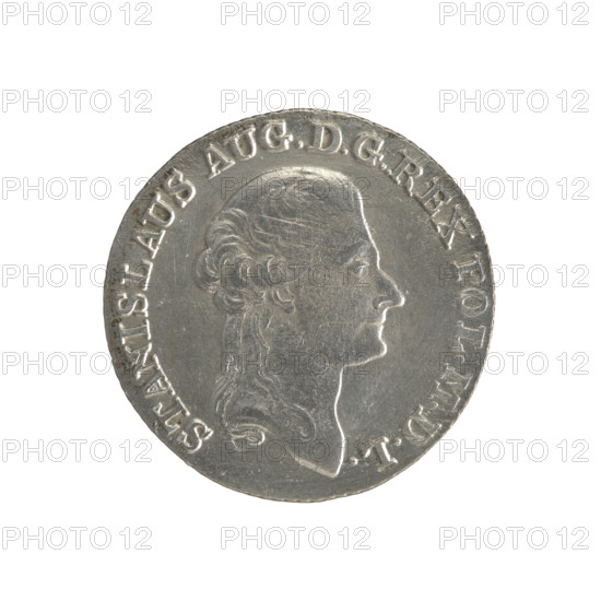 Gold crown, Stanislaw August Poniatowski (King of Poland; 1764–1795). Obverse: Head of Stanislaw
