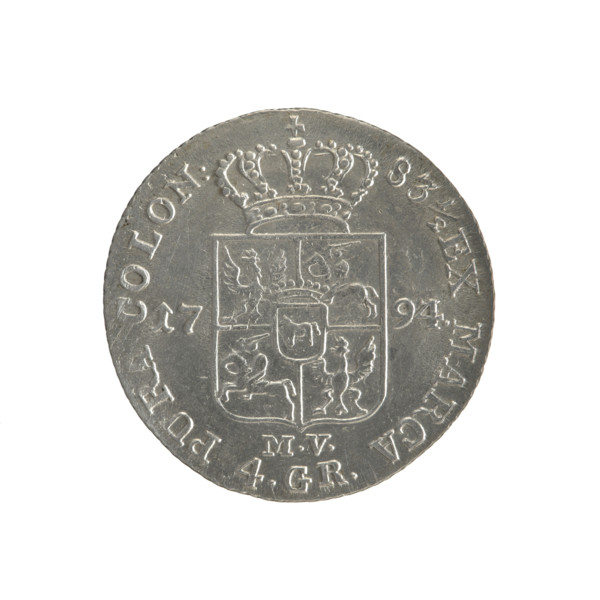 gold crown, Stanislaw August Poniatowski (King of Poland; 1764–1795), Polish coin, Crown coin,
