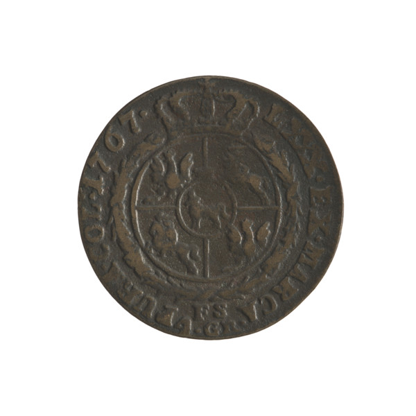 gold crown - forgery; Sylm, Frederick William (fl. 1765–1767) (for the original); Stanislaw August