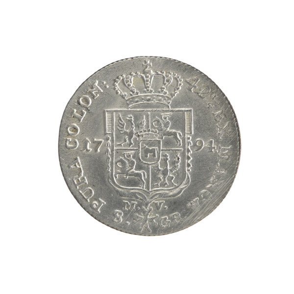 2 gold crown coins of Stanislaw August Poniatowski (King of Poland; 1764–1795). Obverse: Head of