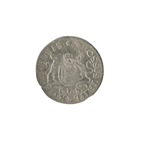 Obv.: Under the crown, a tied monogram composed of the letters SAR, on the sides: 17 - 66, pearl