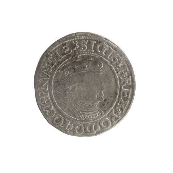 Prussian grosz, Sigismund I the Old (King of Poland; 1506–1548). Silver coin (grosz), 1535, Torun,