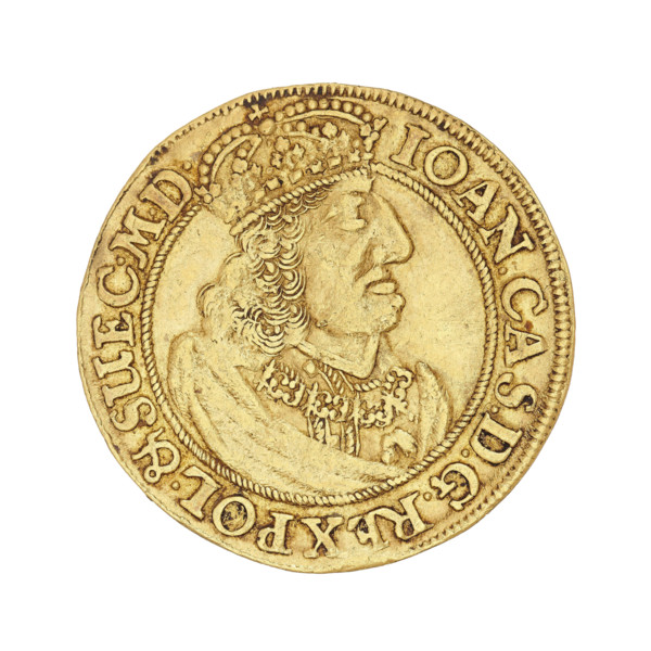 Gdansk ducat; maker: Lesse, Daniel (1656–1685); subject: John II Casimir Vasa (King of Poland,