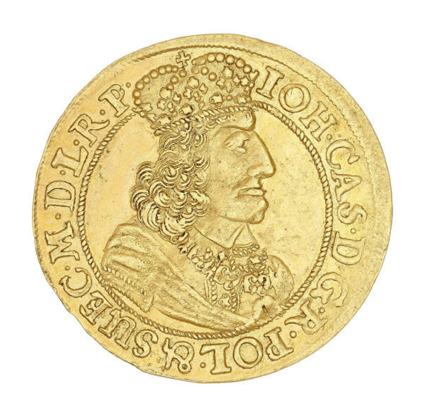 Gdansk ducat, John II Casimir Vasa (King of Poland; 1648–1668). Maker: Daniel Lesse (1656–1685).