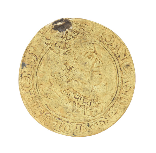 Gdansk ducat, Lesse, Daniel (1656-1685). John II Casimir Vasa (King of Poland; reign 1648–1668).