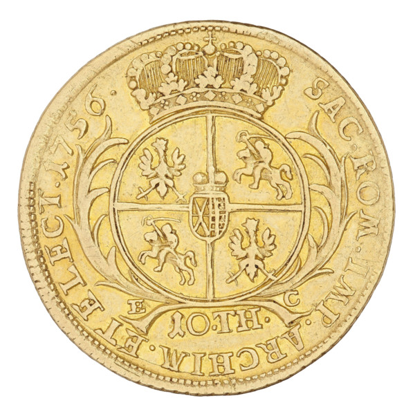Double Augustor, Croll, Ernest Dietrich (fl. 1753–1763); August III Sas (King of Poland; Elector of