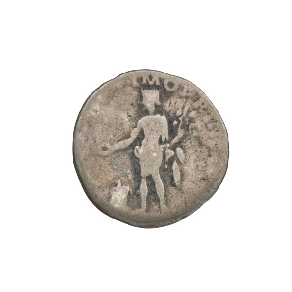 Denarius, Trajan (53–117; Roman emperor 98–117). Obverse: bust of Trajan facing right, wearing a