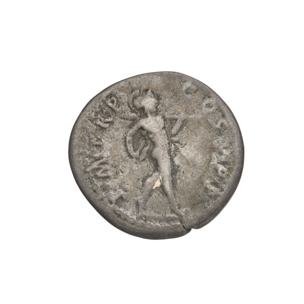 denarius, Trajan (53–117; Roman emperor 98–117); Obv.: Trajan's head facing right, laurel-wreathed;