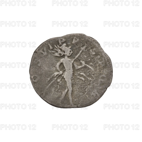 Denarius, Trajan (53–117; Roman emperor 98–117). Obverse: head of Trajan in laurel wreath facing