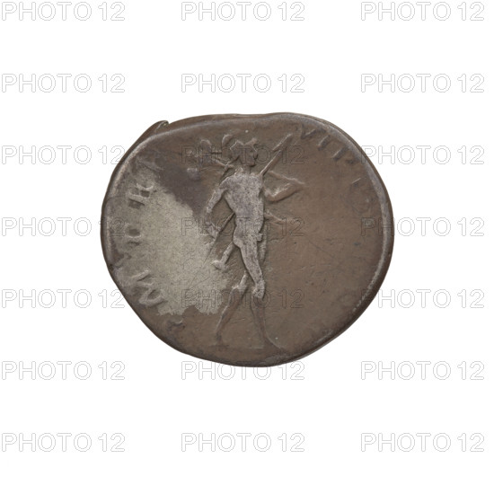 Denarius, Trajan (53–117; Roman emperor 98–117). Obverse: head of Trajan in laurel wreath facing