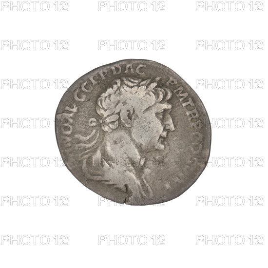 denarius, Trajan (53–117; Roman emperor 98–117); Obv.: head of Trajan in laurel wreath facing
