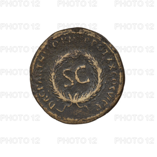 Trajan (53–117; Roman Emperor 98–117). Coin, 114–117 CE. Obverse: head of Trajan in radiant crown