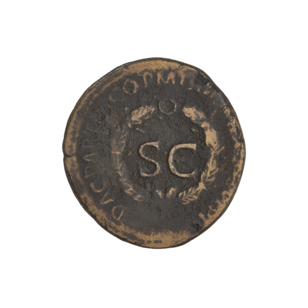 Trajan (53–117; Roman emperor 98–117). Obverse: head of Trajan in radiant crown facing right; rim