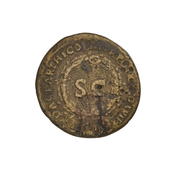 Trajan (53–117; Roman Emperor 98–117). Coin (Cyprus), 114–117. Obverse: head of Trajan in radiant