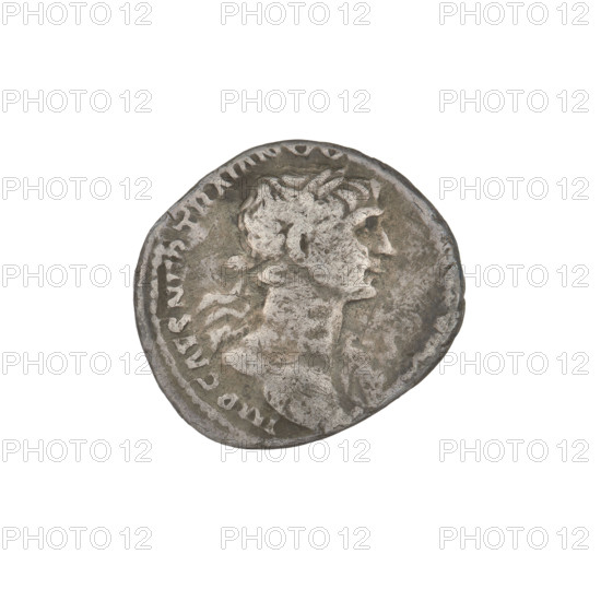 Denarius, Trajan (53–117; Roman emperor 98–117). Obverse: head of Trajan with laurel wreath facing