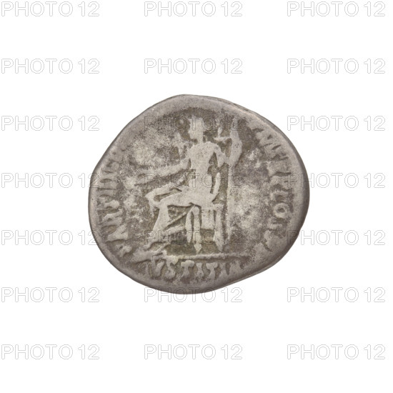 Denarius, Hadrian (76–138; Roman emperor 117–138). Obverse: head of Hadrian right, laurel wreath in