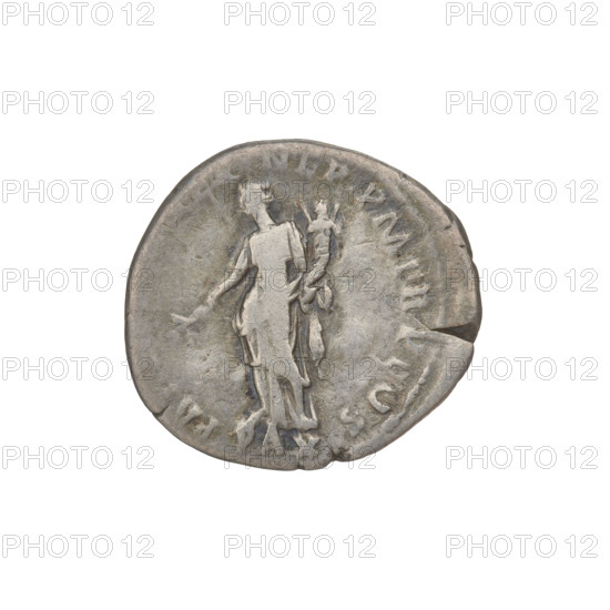 Denarius, Hadrian (76–138; Roman emperor 117–138). Obverse: bust of Hadrian right, laurel wreath in