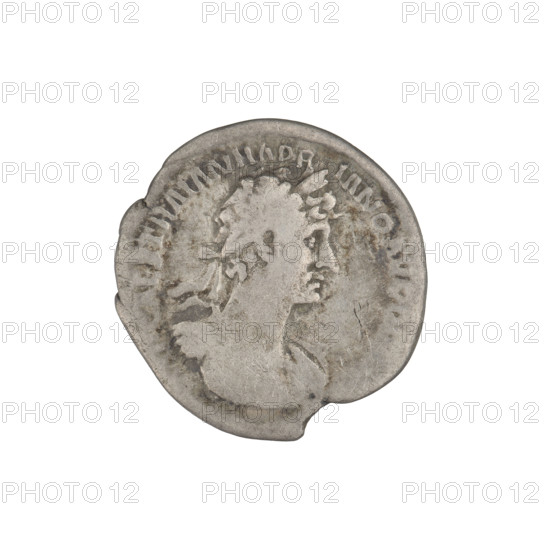 Denarius, Hadrian (76–138; Roman emperor 117–138). Obverse: bust of Hadrian facing right, laurel