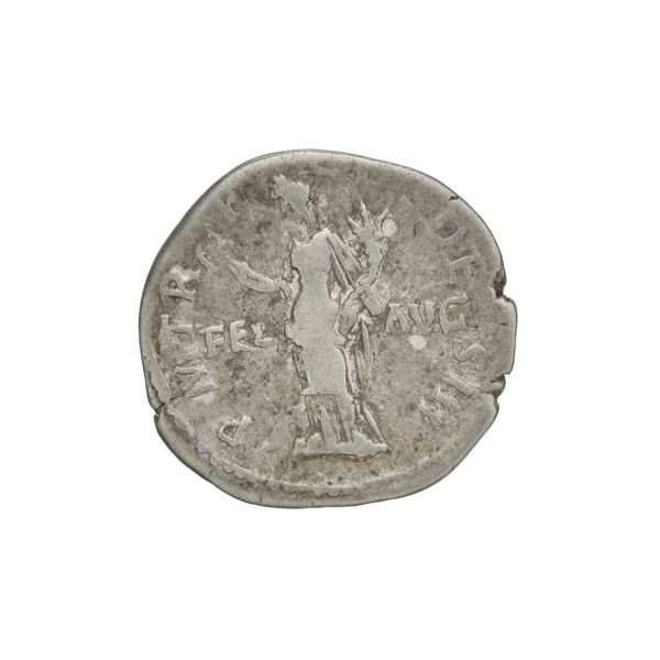 Denarius, Hadrian (76–138; Roman emperor 117–138). Obverse: Hadrian's head right, laurel wreath;