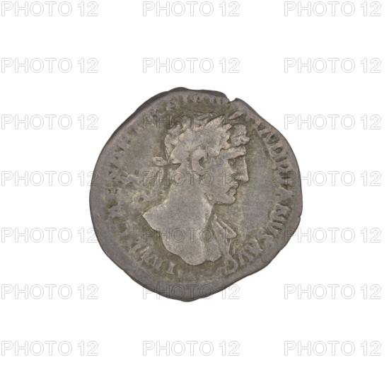 Denarius, Hadrian (76–138; Roman emperor 117–138). Obverse: Hadrian's head to the right, laurel