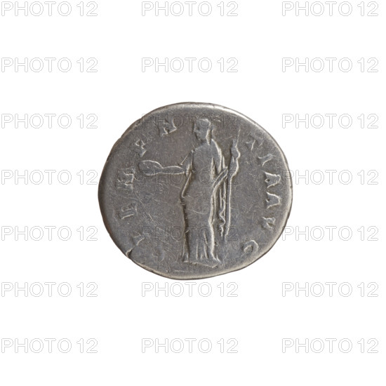 Denarius of Antoninus Pius (86–161; Roman Emperor 138–161), c. 140–144. Obverse: head of Antoninus