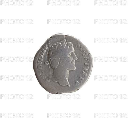 Denarius, Antoninus Pius (86–161; Roman emperor 138–161), issuer: Antoninus Pius — obverse: head of